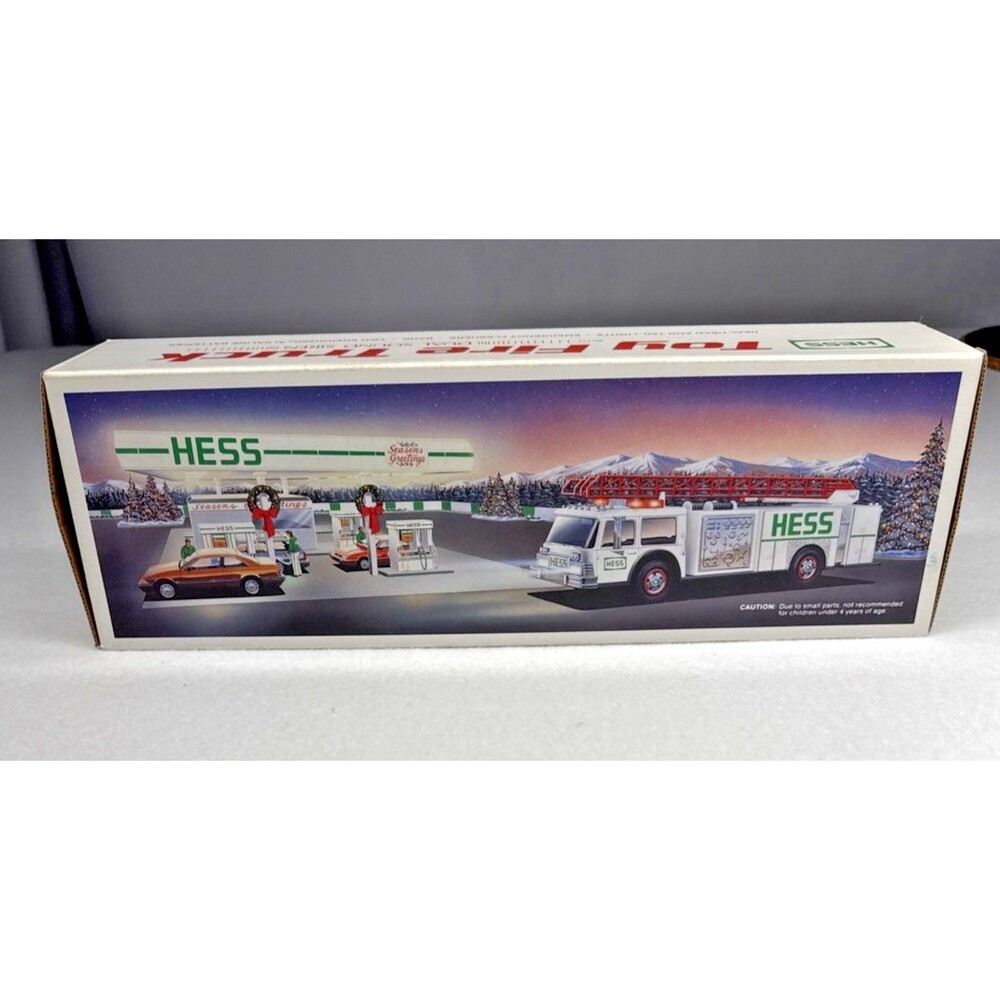 Hess 1989 Toy Fire Truck Dual Sound Siren Lights Vintage Collectible Truck